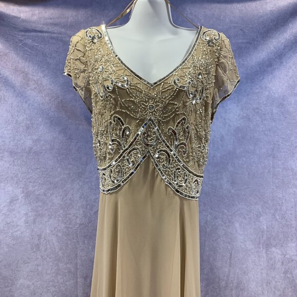 JKARA Beaded Mock Fair Dress - Picture 2 of 16